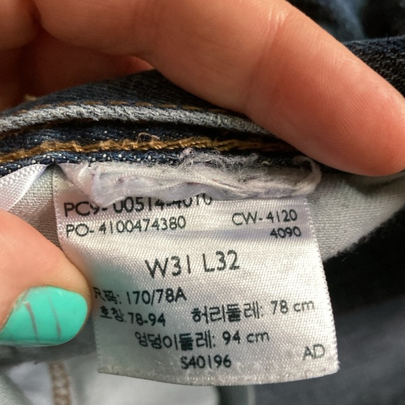 LEVIS 514 31x32 blue jeans - Picture 2 of 5